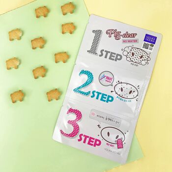 Kit de boutons en 3 étapes Pig Clear - Sans eau 11