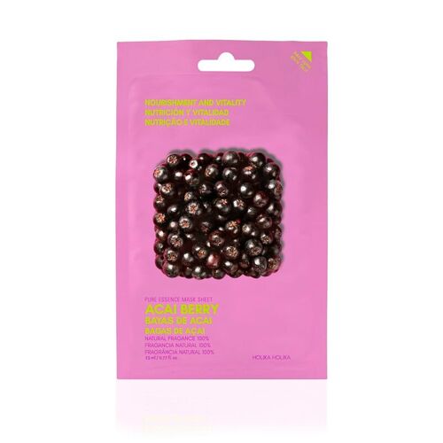 Pure Essence Mask Sheet - Acaiberry // Mascarilla Pure Essence - Acai Berry