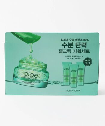 Aloe Soothing Essence 80% Gel Cream Set. Aloe Gel Raffermissant 80% (60 ml) et Crème Raffermissante 80% (3 unités x 20 ml) 5