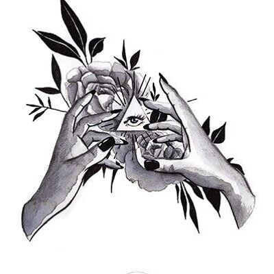 Tatuaje temporal: ojo místico