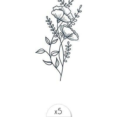 Temporary tattoo: Floral pattern