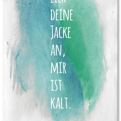 Postkarte "Mir ist kalt"