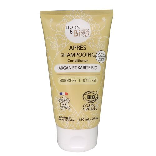 Après shampooing Démêlant et Nourrissant Cosmos Organic  - Born to Bio 150mL