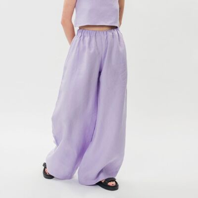 Sorrento Linen Pants - All Linen Colours - Aloe - 28 inches 6-8