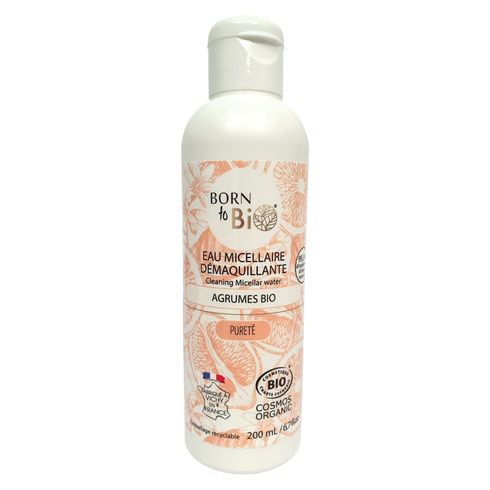Micellar water Combination to oily skin Citrus Organic - Certified Organic