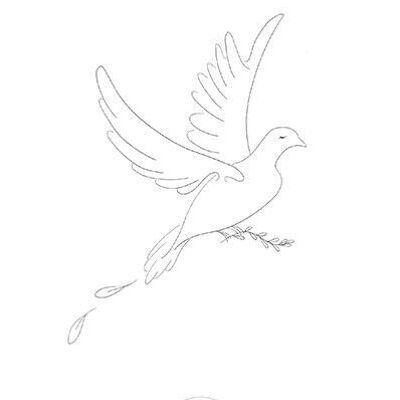 Temporary tattoo: the dove
