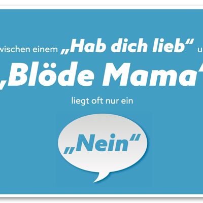 Postkarte "Blöde Mama"