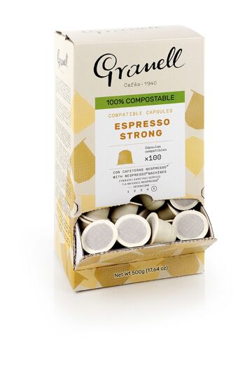 Espresso Intenso 100 unités - Capsules compostables compatibles Nespresso 1