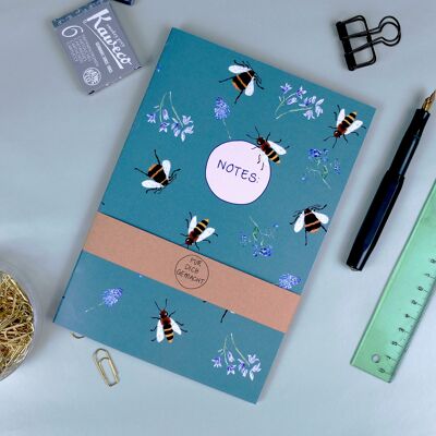Notebook A5 Bumblebees and bees
