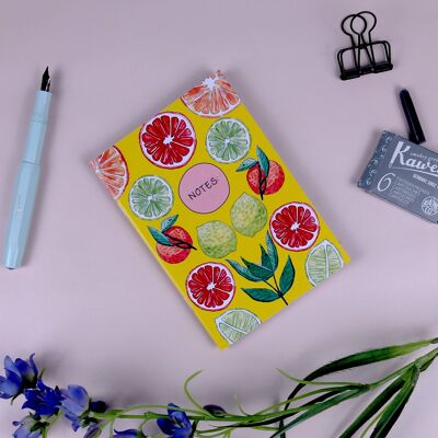 Notbook A6 citrus fruits