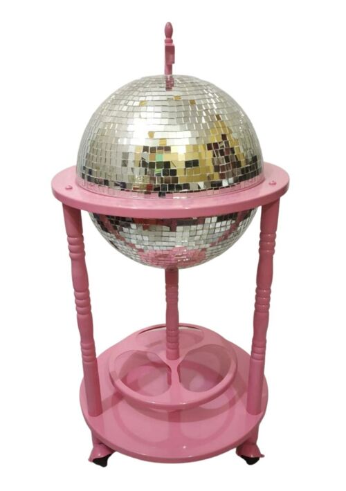Baby pink glam globe