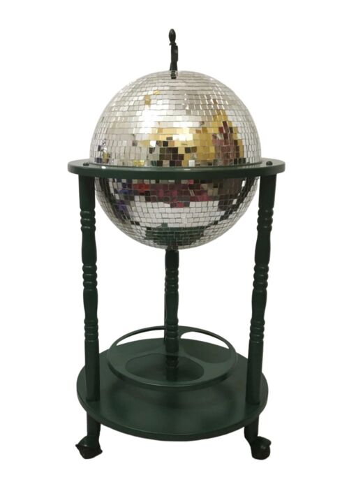 Glam Globes Disco Ball Bar Cart 