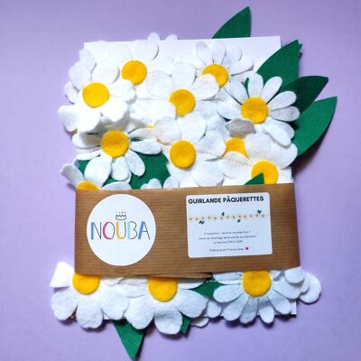 Daisy Felt Garland