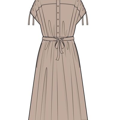 SHIRT DRESS - SAND