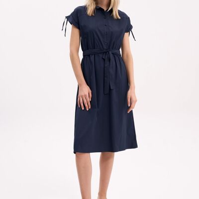 SHIRT DRESS - NAVY