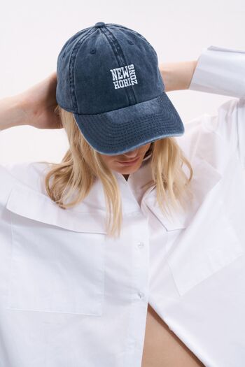 CASQUETTE EN DENIM AVEC BRODERIE 1