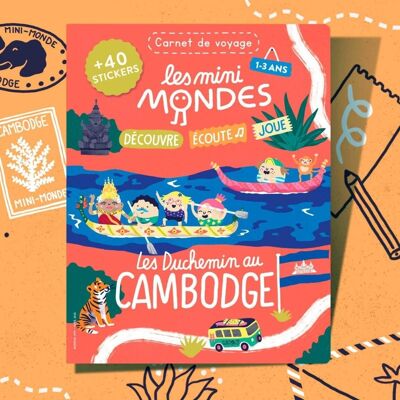 Quaderno per bambini Cambogia 1-3 anni - Les Mini Mondes