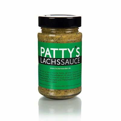 Salsa de salmón Patty's, salsa de mostaza y miel con eneldo, 225 ml