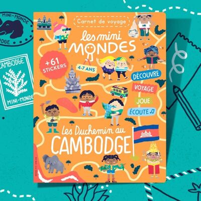 Cambogia - Libro di attività per bambini 4-7 anni - Les Mini Mondes