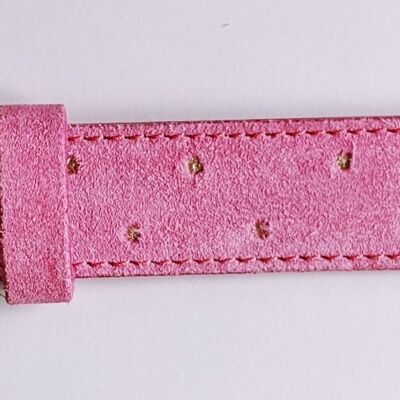 Cintura da donna - rosa con pois dorati
