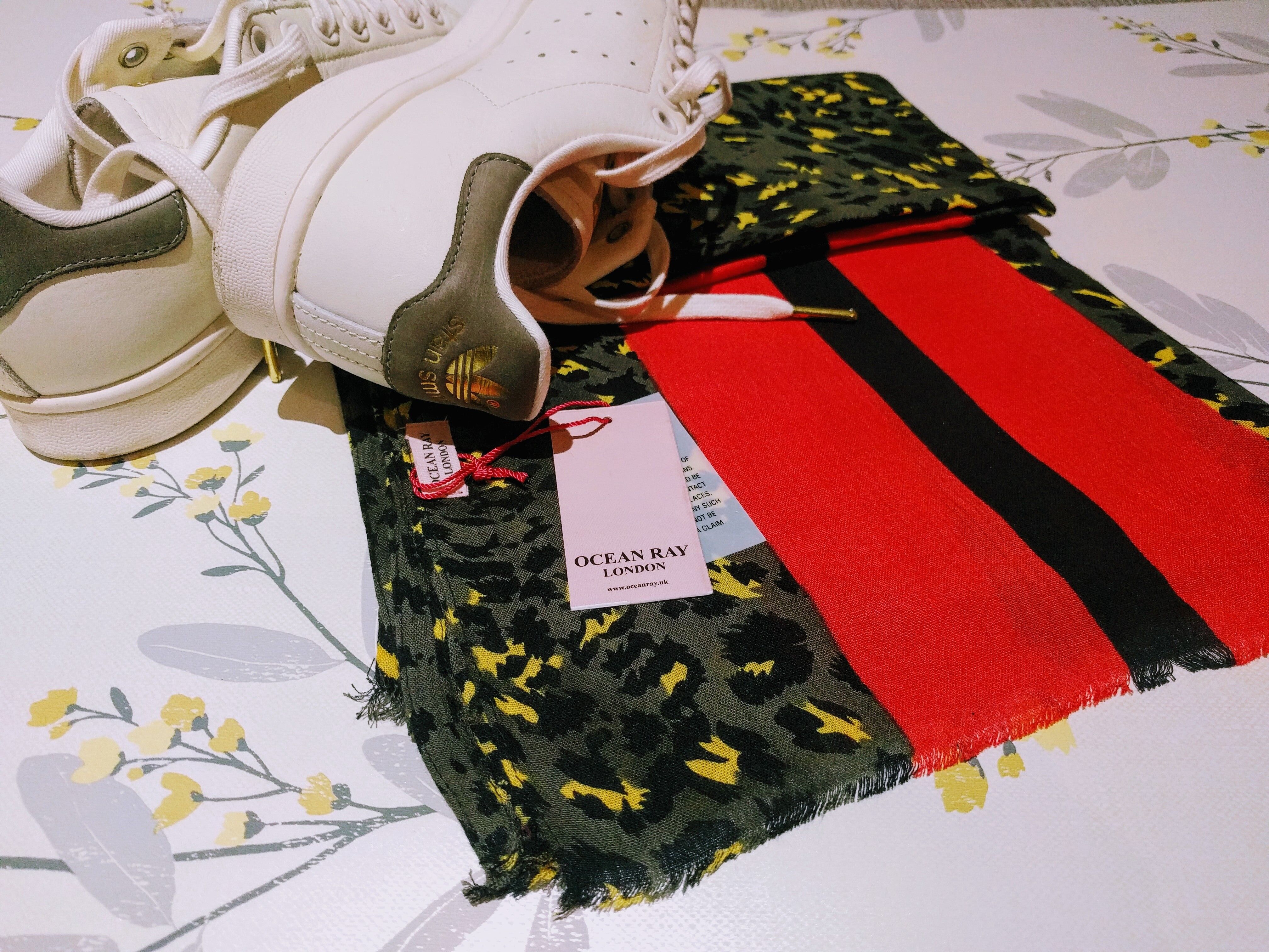 Echarpe Léopard - Kaki