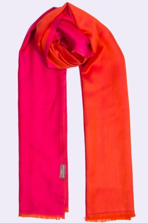 Reversible Scarf - Neon Pink/Neon Orange - Pink/Orange