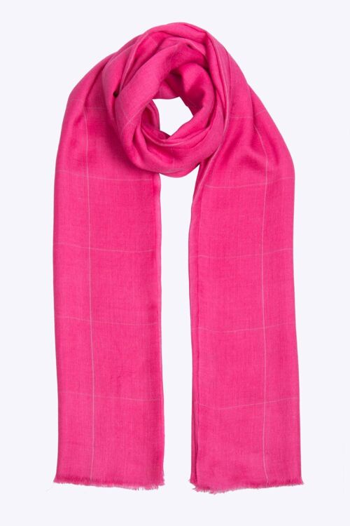 Fine cashmere Kiara Scarf - Hot Pink - Hot Pink