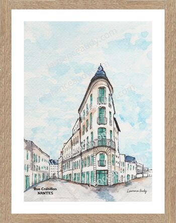 44-NANTES-RUE CREBILLON-AQUARELLE 3