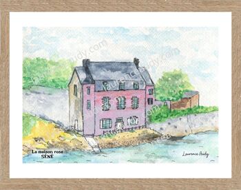 56-SENE-MAISON ROSE-AQUARELLE 3