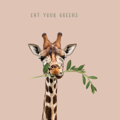 Servilletas bambu 20u eat your greens bn143