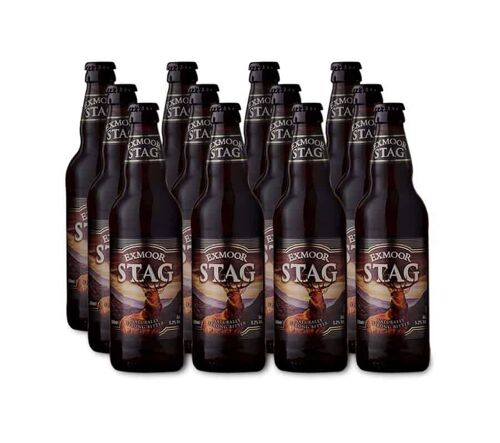 Exmoor Stag 5.2% – 12 Pack, (500ml) Bottles