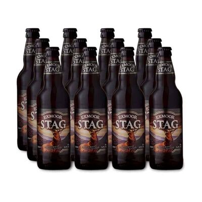 Exmoor Stag 5.2% – 12 Pack, (500ml) Bottles