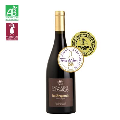 Vin rouge bio - Plan de Dieu 2019 - Grenache, Syrah, Cinsault - Vallée du Rhône - Les Brigands (75cl)