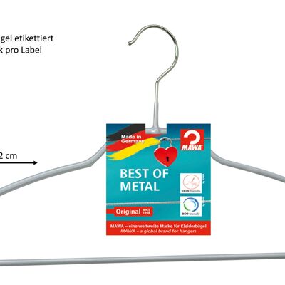 Clothes hanger Silhouette light FTU, silver, 42 cm