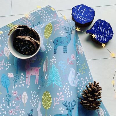A2 Winter Woodland Wrapping Paper