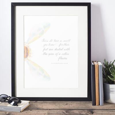 A4 Print: 'Bees Do Have A Smell'