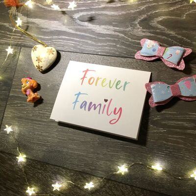 Adoption Card: 'Forever Family'