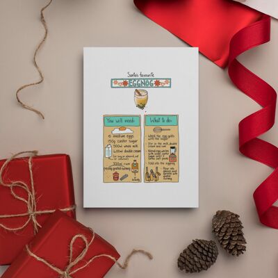 Christmas Card: Eggnog Recipe