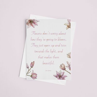 Postcard: 'Flowers Bloom'