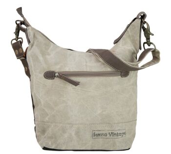 Sac hobo vintage Sunsa. Imprimé cerf également disponible en sac traditionnel. Sac à bandoulière sac à bandoulière en toile et cuir 2
