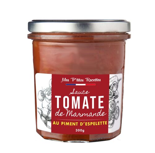 Sauce tomate de marmande au piment d'espelette 300g