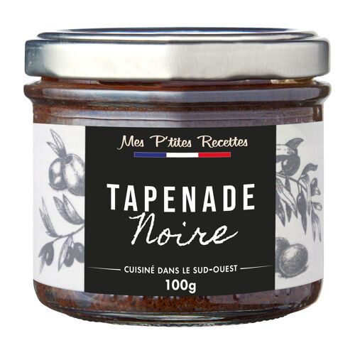 Tapenade noire 100g - mes p'tites recettes