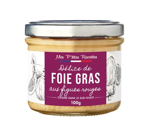 Delice de foie gras aux figues 100 g mes p'tites recettes