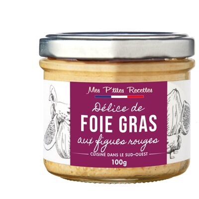 Delice de foie gras aux figues 100 g mes p'tites recettes