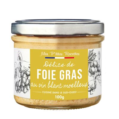 DELICE OF FOIE GRAS WITH SWEET WHITE WINE 100 G MY LITTLE RECIPES