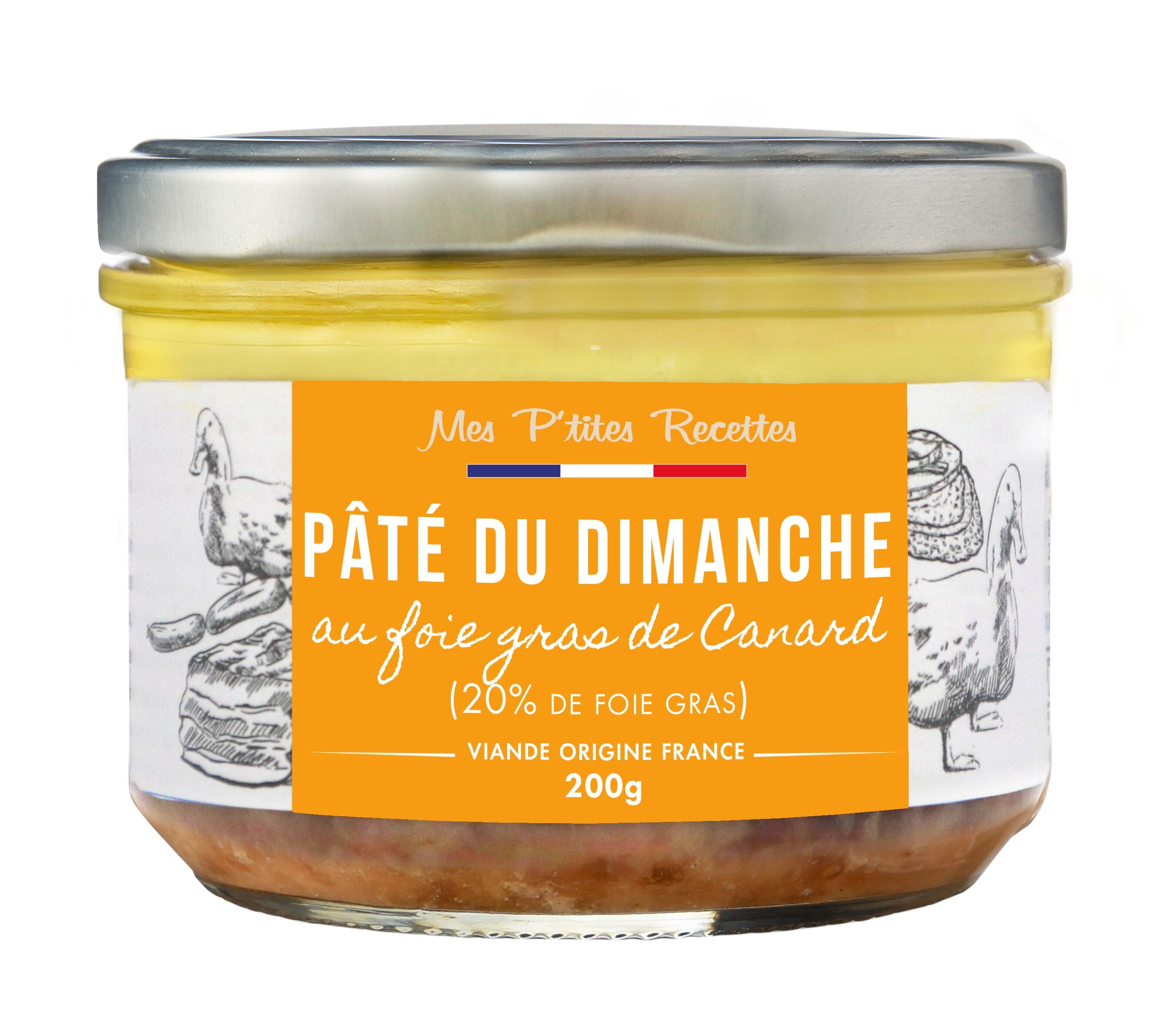 PATE DELLA DOMENICA CON FOIE GRAS 200G - LE MIE RICETTE DI P'TITES