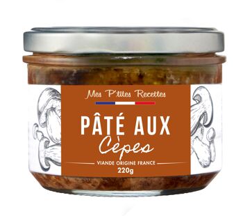 Pate aux cepes 220g - mes p'tites recettes