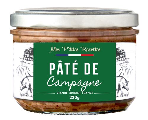 Pate de campagne 220g - mes p'tites recettes