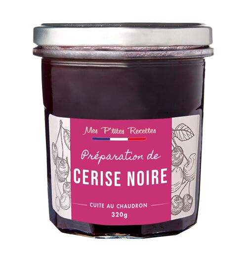 Prepa cerises noires 320g - mes p'tites recettes