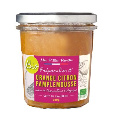 Prepa orange citron pamplemousse bio 320g - mes p'tites recettes